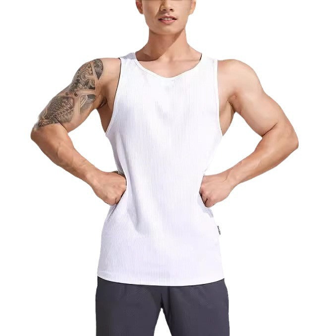 Dame Sporty Tanktop i let ribbet materiale Stilla