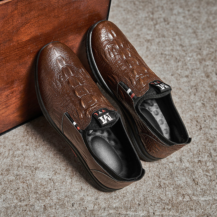 Herrer Fritid Slipper Sneakers med Krokodilletekstur Stilla