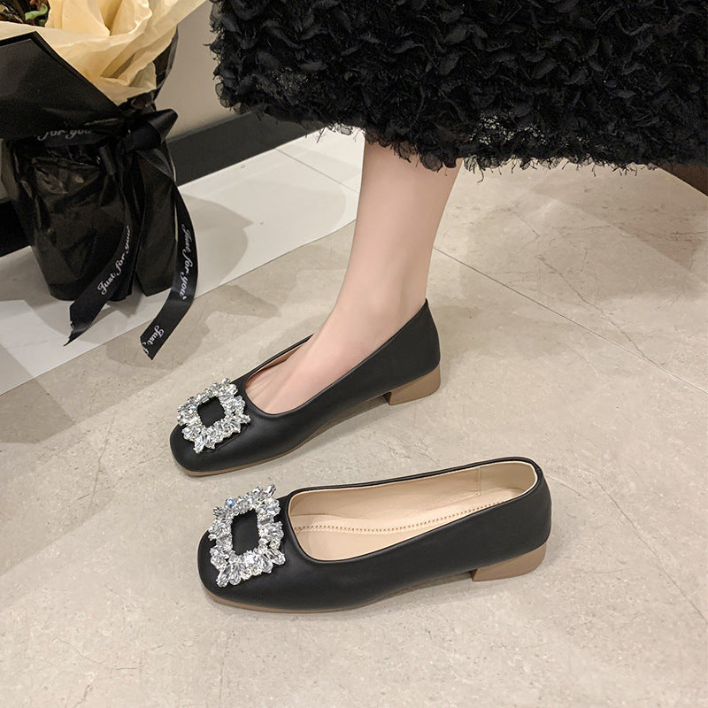 Dame Ballerinas med funklede smykkedetaljer og skridsikker sål Stilla