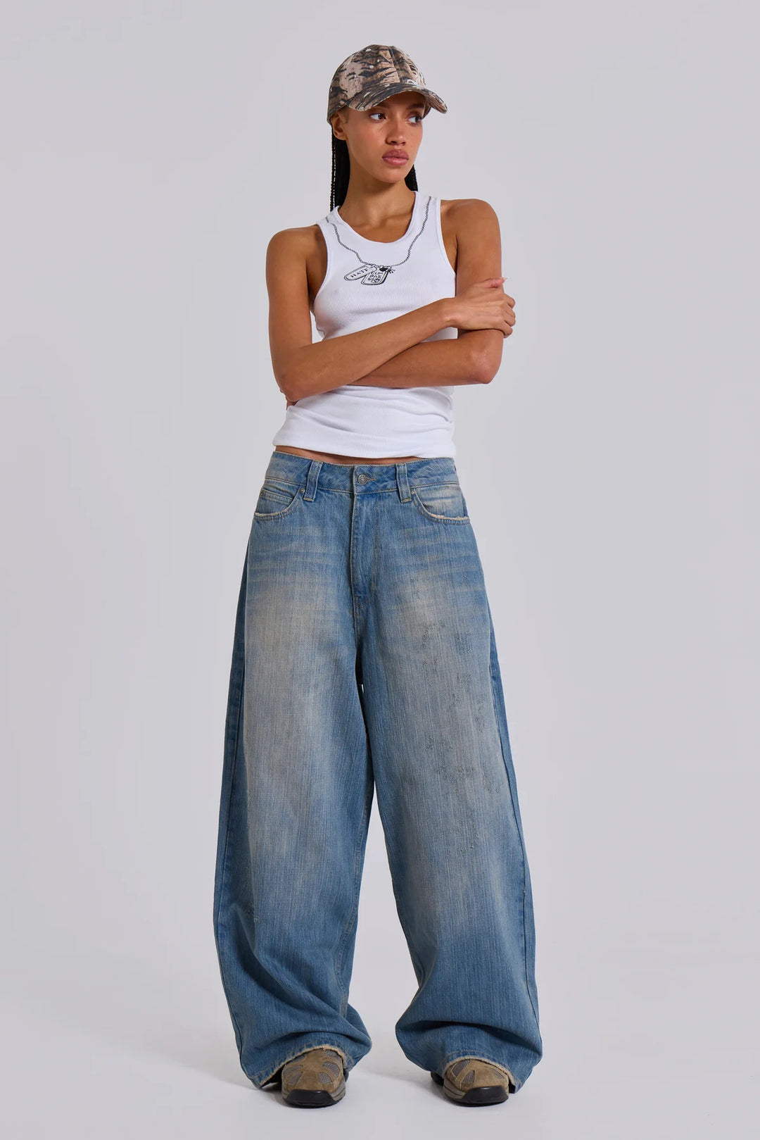Dame Vidde Beinform Afslappet Pasform Denim-Bukser Stilla
