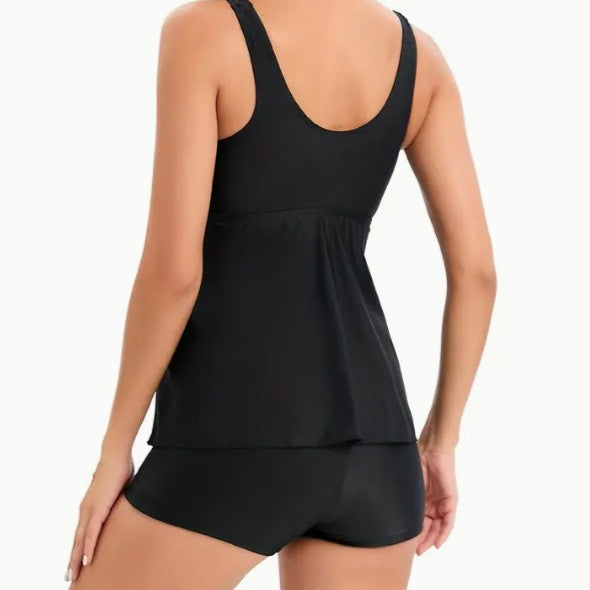 Dame Tankini med moderne A-linie snit og komfort shorts Stilla