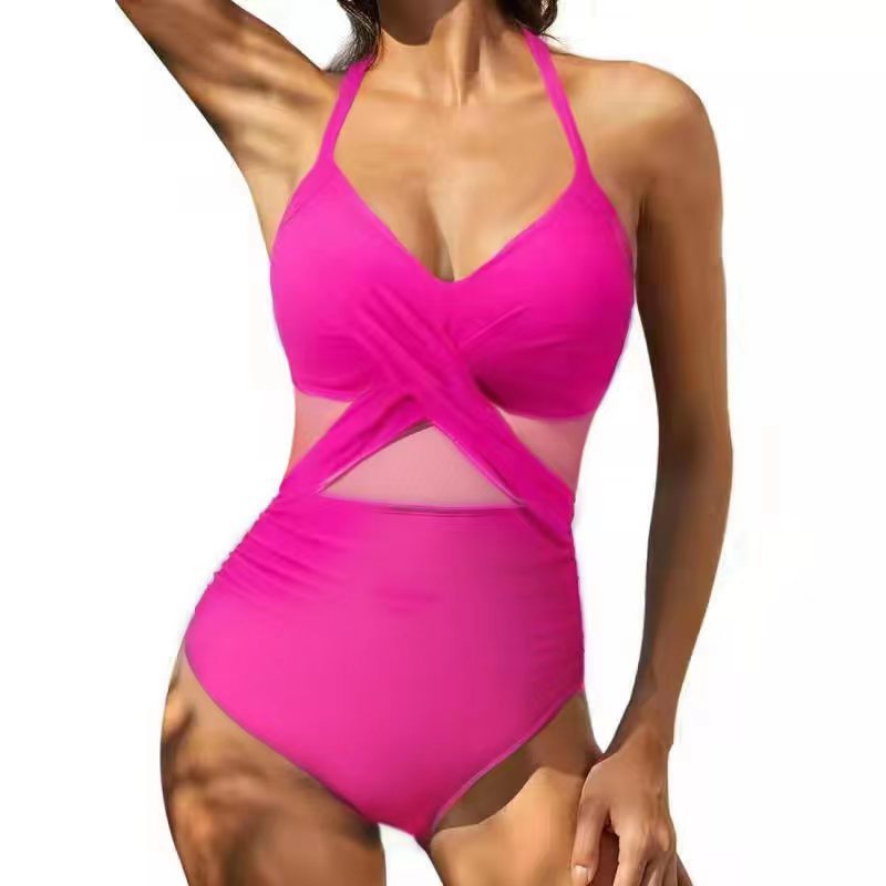 Dame Sporty One-Piece med innovativt Cross-Over-Design Stilla