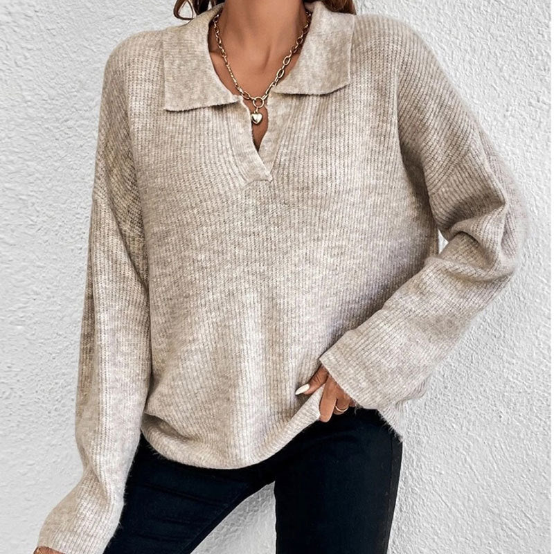 Kvinders afslappede sweater med tekstureret ribdesign Stilla