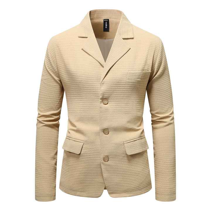 Herre elegant fritidsblazer med struktureret stof Stilla