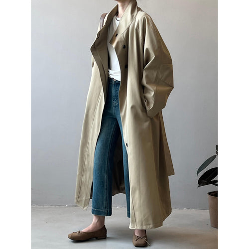 Damer elegant overgangsjakke med ståkrave og kontrasterende knapper Stilla
