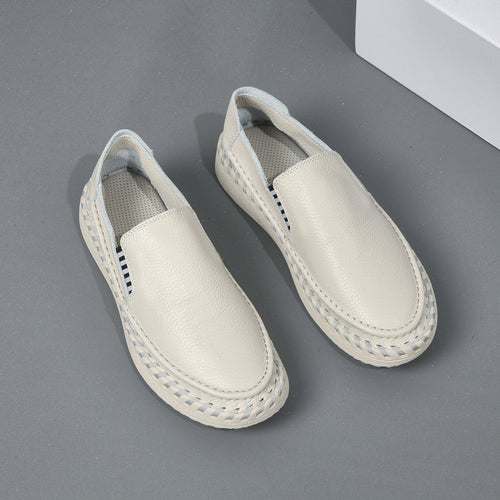 Femme Behagelige Læder Slipper Flats Stilla
