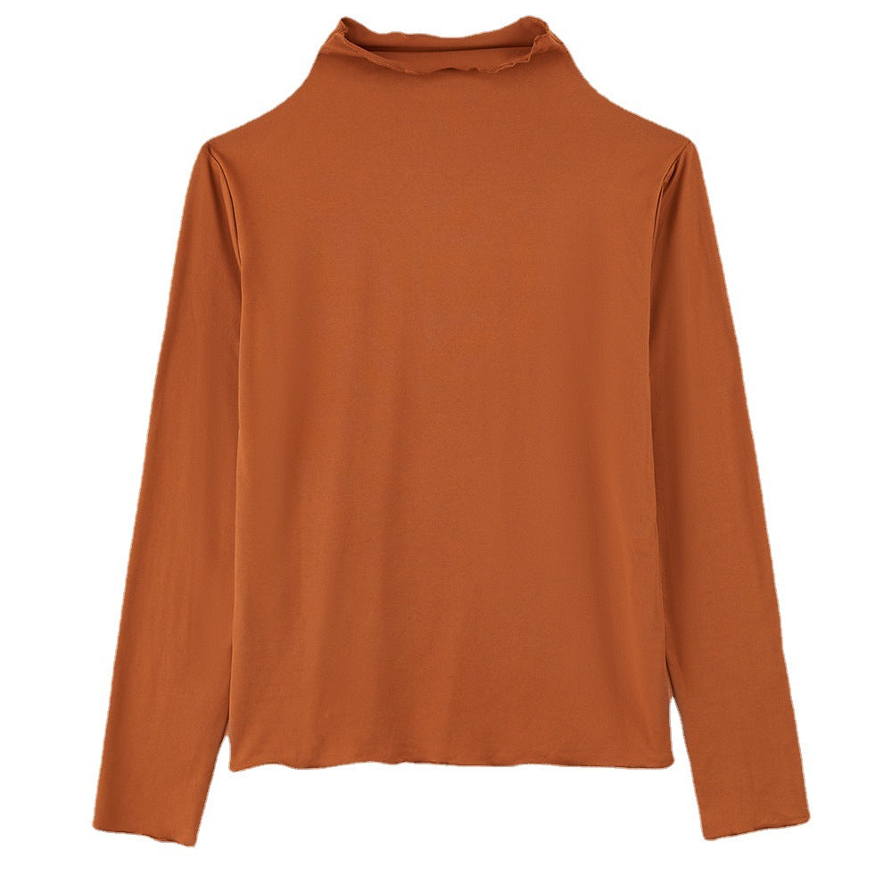 Kvinder Langærmet Turtleneck Top Stilla