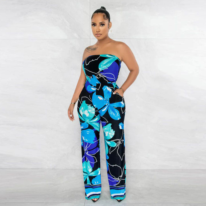 Dame Casual Jumpsuit med bred ben og holdbart materiale Stilla