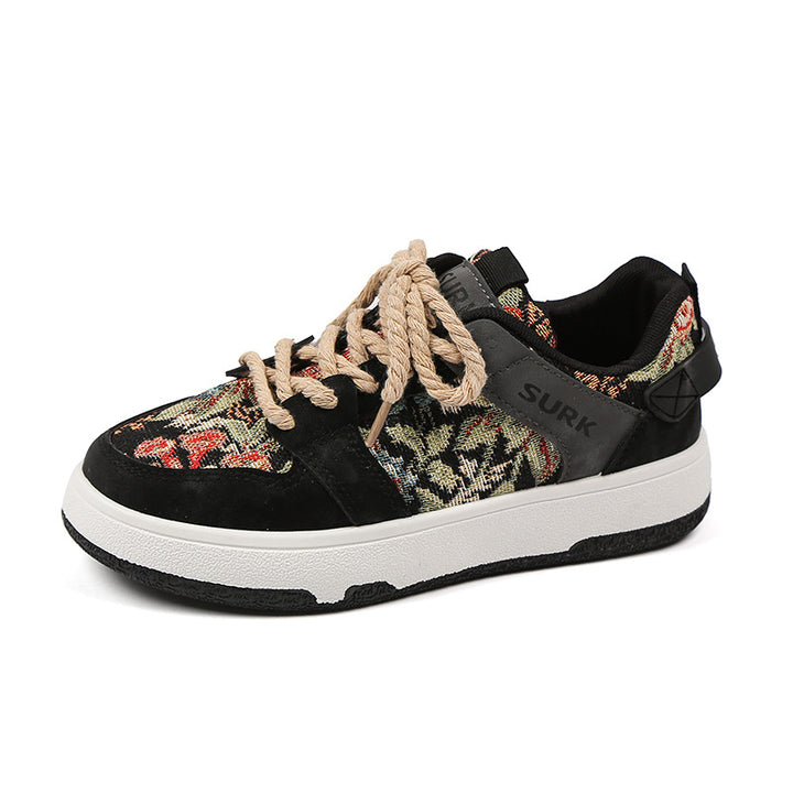 Dame Sneakers med blomsterdesign og robust gummisålsprofil Stilla