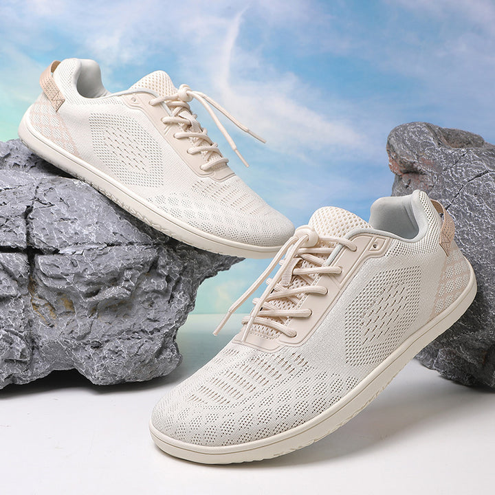 Unisex nan barbens inspireret strik-sneaker med elastisk pasform, hurtigstræk snor og skridsikker helgummisål Skovae