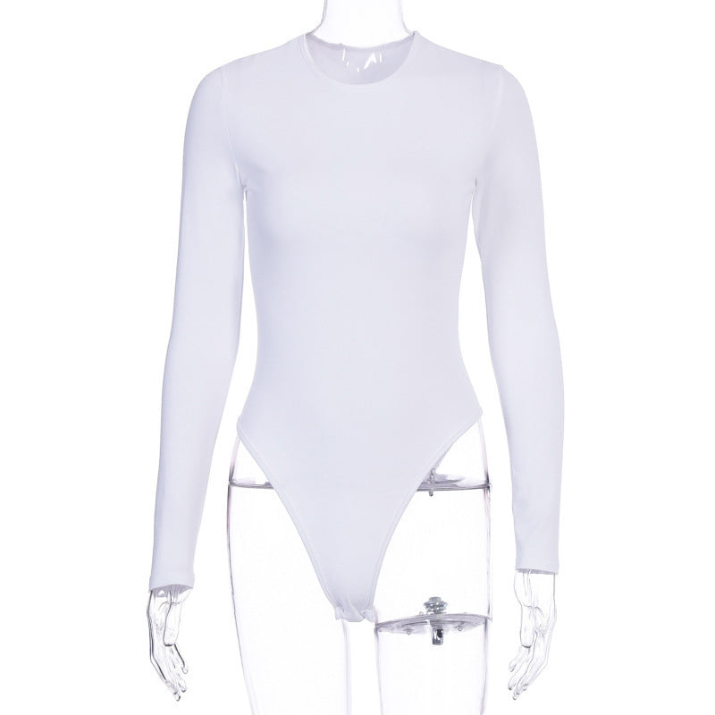 Dame langærmet bodystocking med elegant snit Skovae