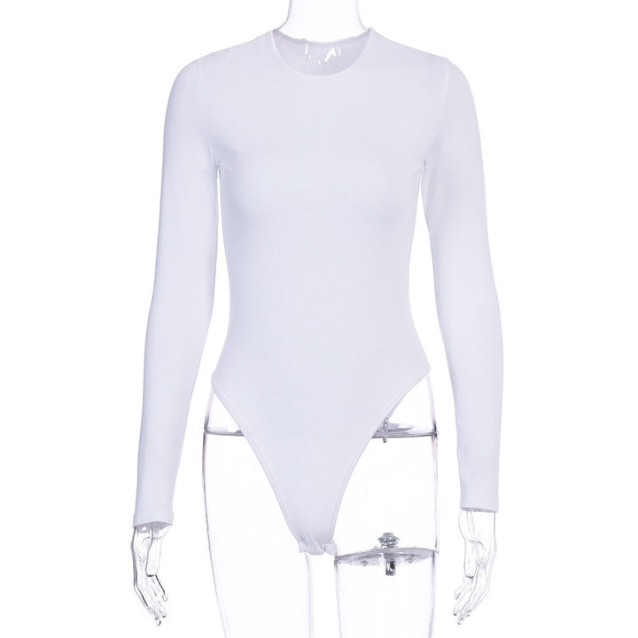 Dame langærmet bodystocking med elegant snit Skovae