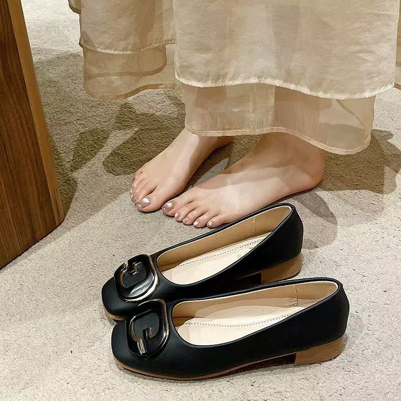 Dame elegante Slingback-Mules med moderigtige spænde-detail og komfortabel blokhælhæl Stilla