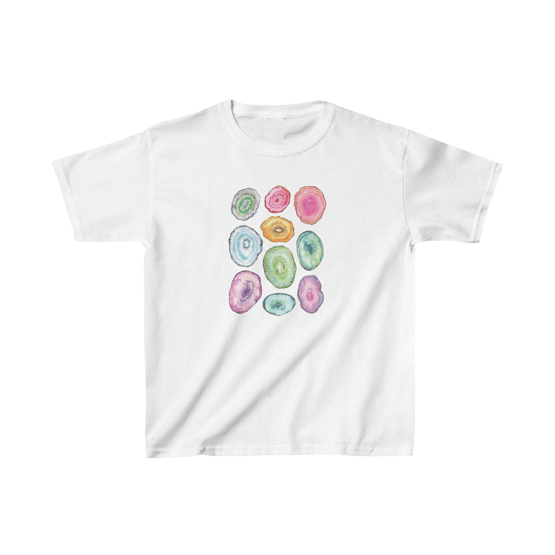 Dame T-shirt med dekoreret hjerte-motiv Skovae