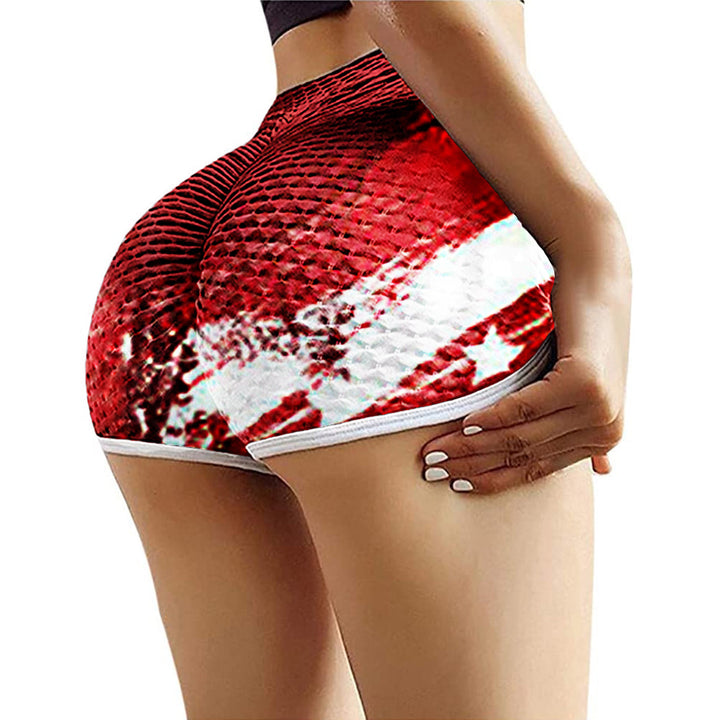 Dame Patriotiske Højtaljede Shorts Stilla
