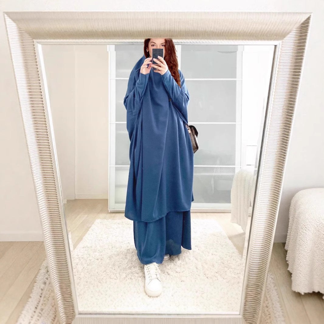 Dame Langærmet Kaftan med Elegant Snit og Bredt Design Stilla