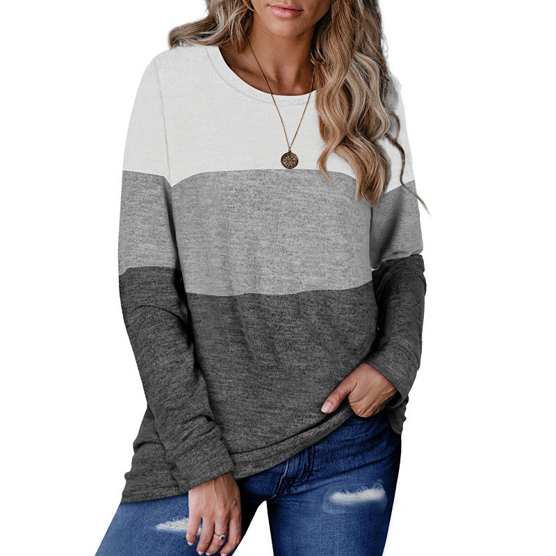 Femme Color Block Langærmet-Trøje Stilla