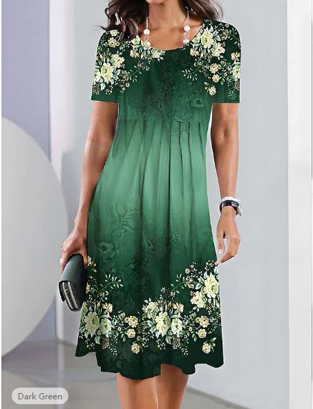 Dame Etuikjole med elegante blomsterdesigns Stilla