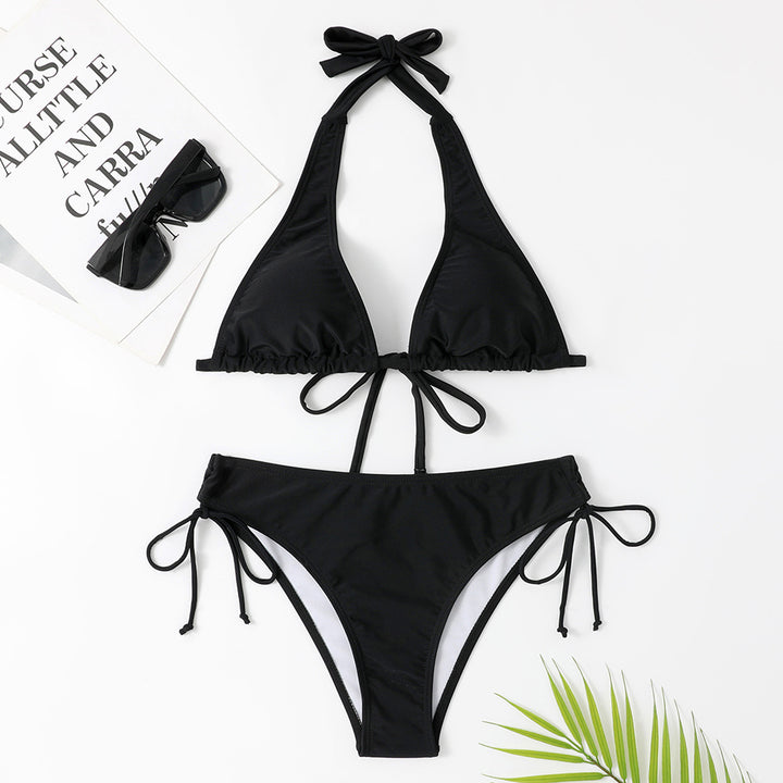 Dame Triangel-Bikini med justerbare stropper og smart snit Skovae