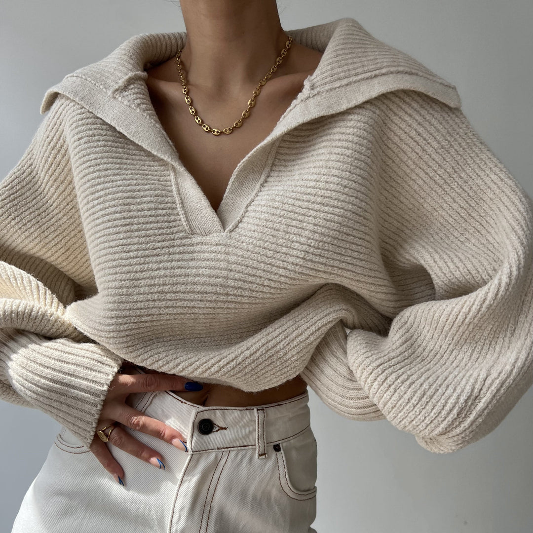 Damer hyggelig strikket sweater i en afslappet oversized pasform Stilla