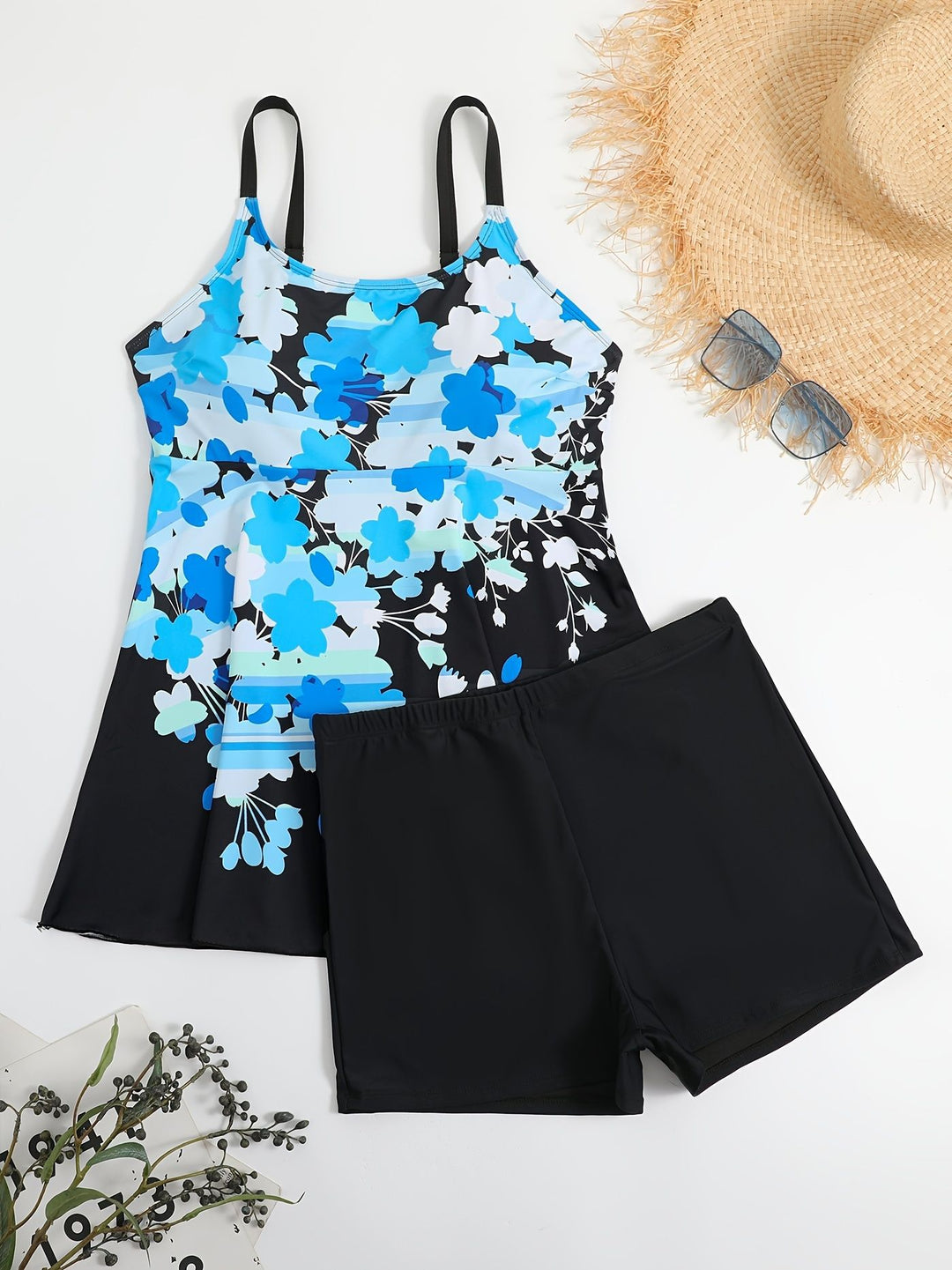 Dame one-piece badedragt med blomstret design Skovae