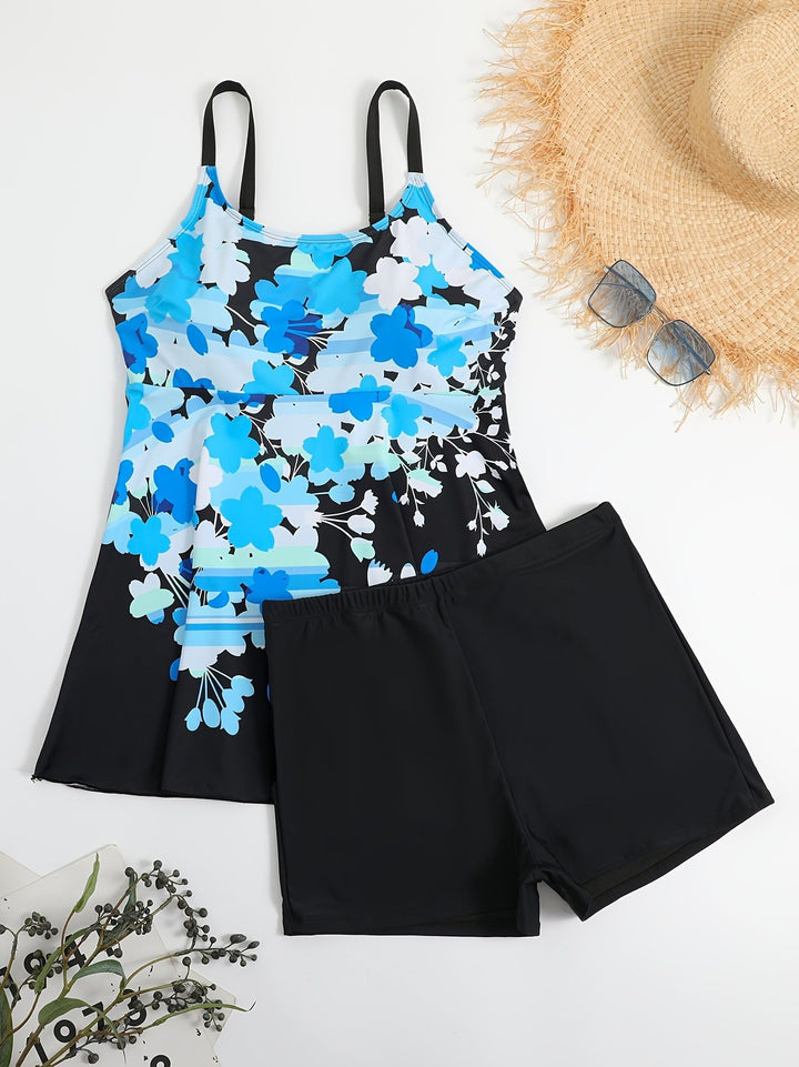 Dame one-piece badedragt med blomstret design Skovae