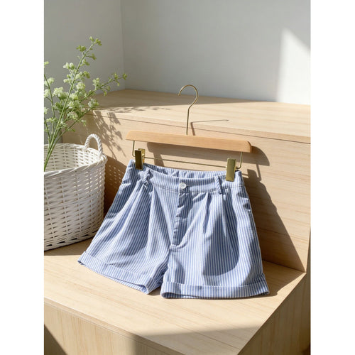 Dame shorts med stribet design og behagelig pasform Skovae