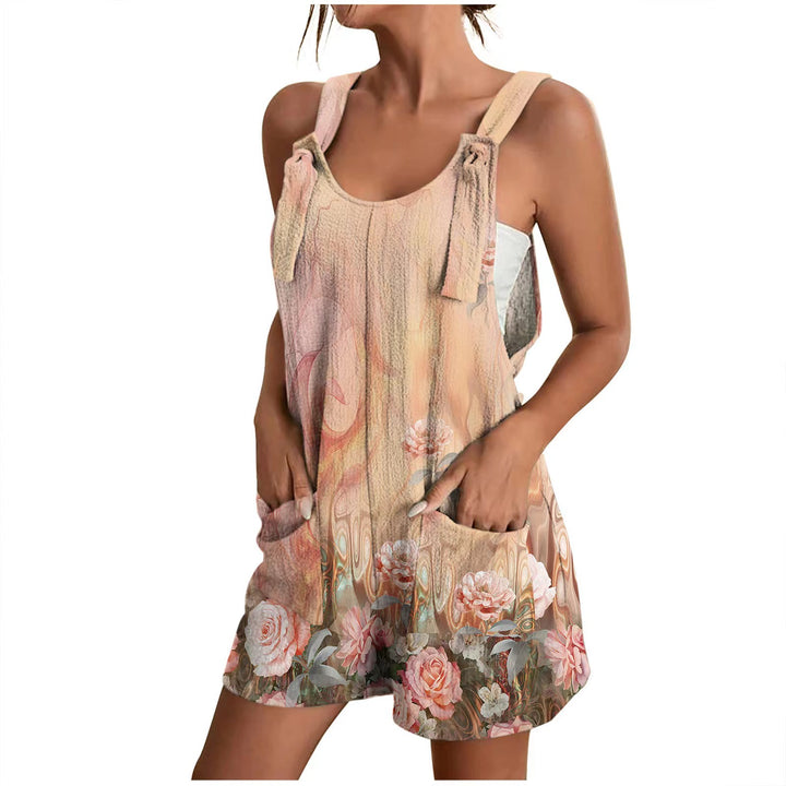 Dame afslappet sommeroverall med praktiske lommer Stilla