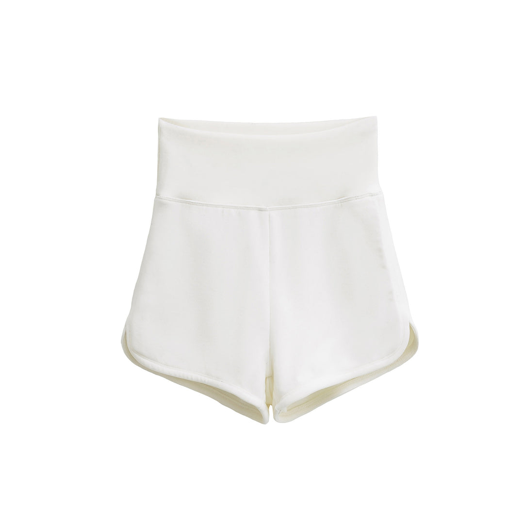 Dame Sporty High-Waist Shorts lavet af åndbart materiale med elastisk talje Stilla