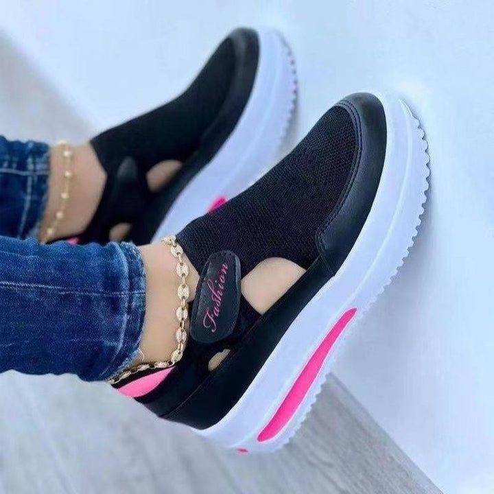 Dame Slip-On Sneakers med åndbart mesh-overdel og komfortabel sål Stilla