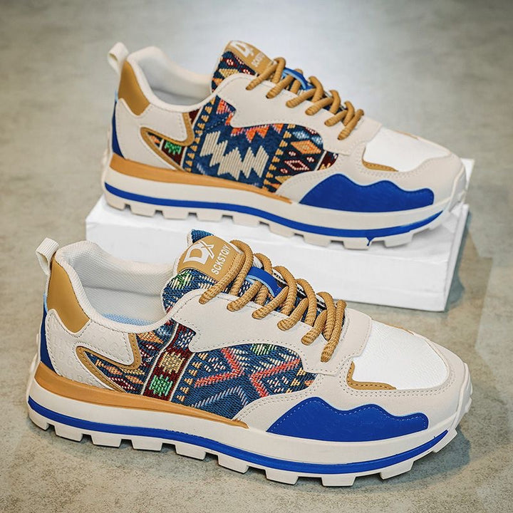 Femme Athletic Comfort Sneakers med livlige tekstil-detaljer Stilla