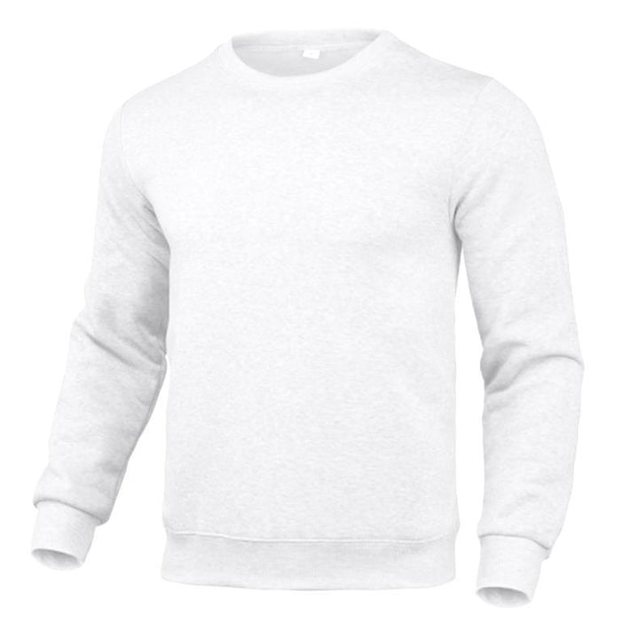 Herre komfortabel crew neck sweater lavet af højkvalitets bomuldsblanding Skovae