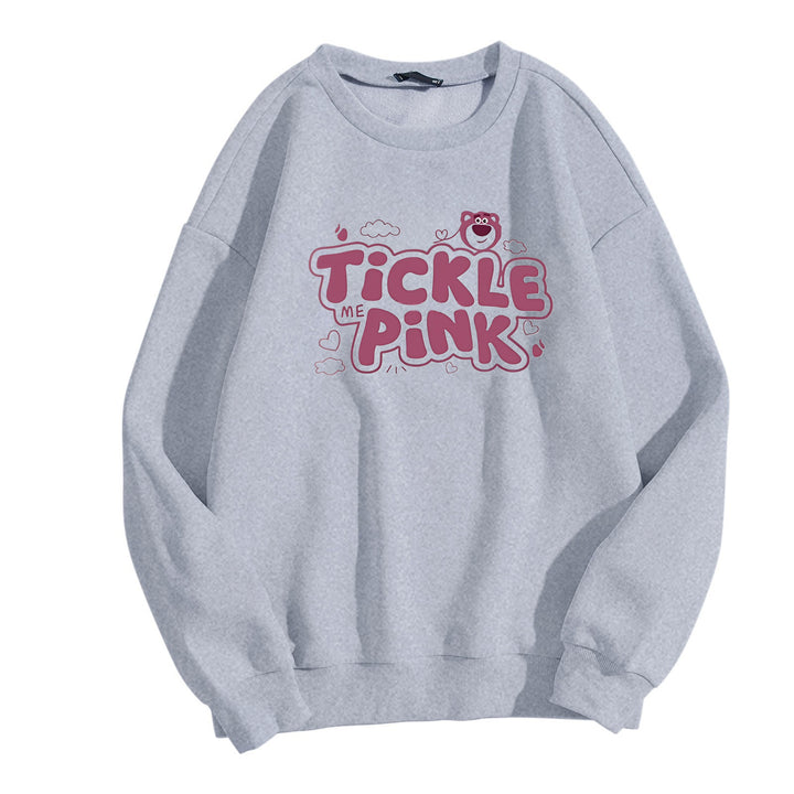 Kvinders sweatshirt i afslappet design med munter print Skovae