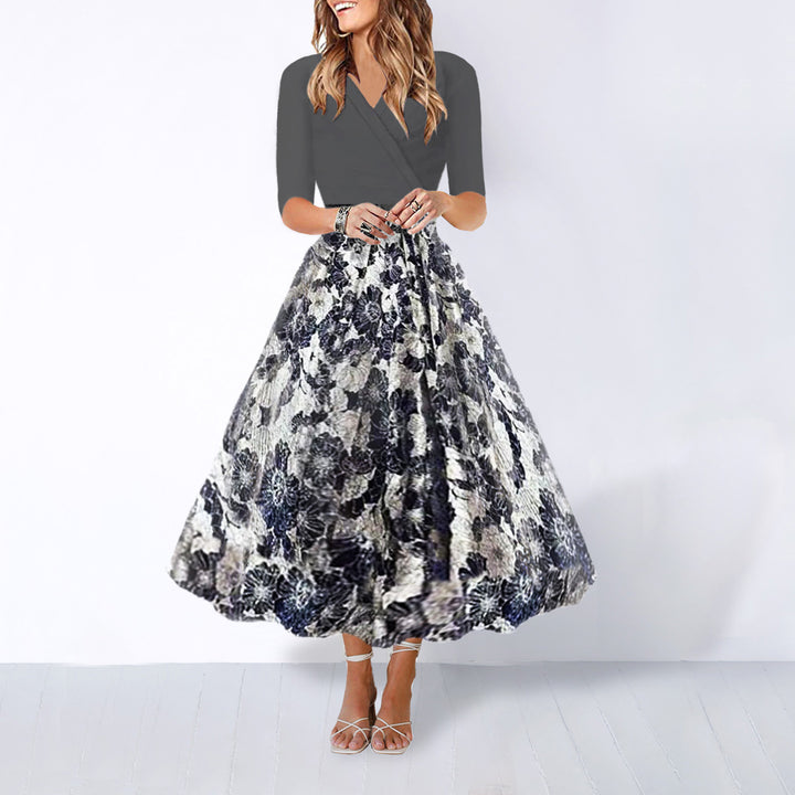 Dame Maxi-nederdel med florale detaljer og elegant snit Stilla