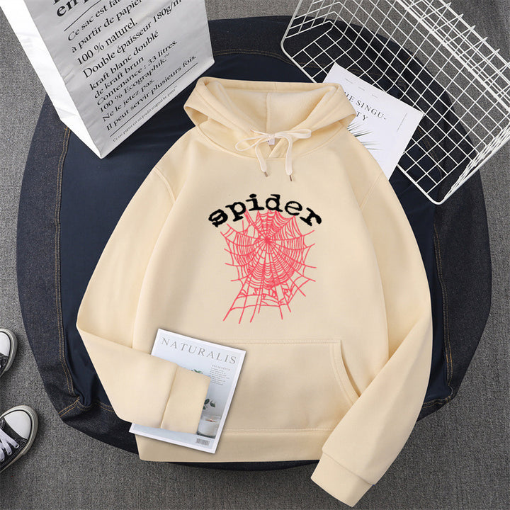 Kvinders hoodie med kreativ edderkoppemotiv Skovae