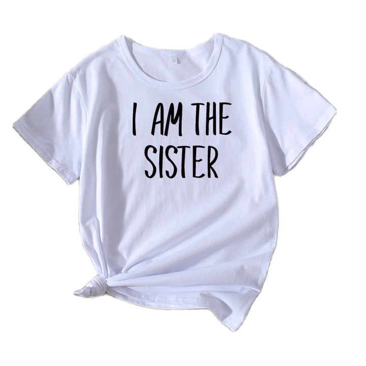 Dame Fritid Søster Statement T-Shirt Stilla