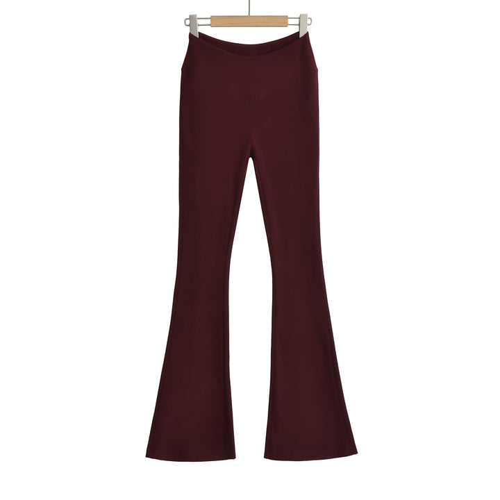 Dame Flared leggings med høj talje og elastisk materialeblanding Stilla
