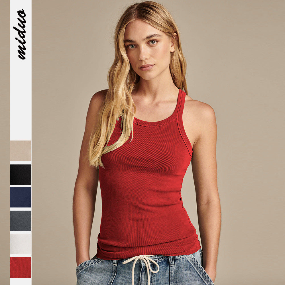Dame Racerback Tanktop i åndbar bomuld Stilla