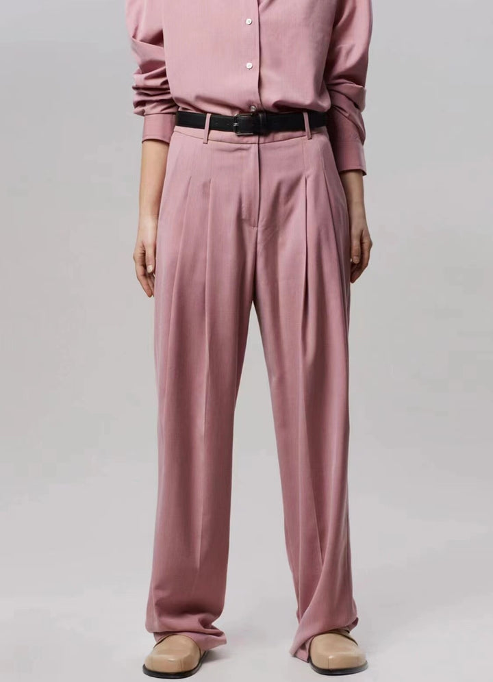 Dame elegant High-Waist plisserede bukser lavet af kvalitetsmateriale med behagelig pasform Stilla