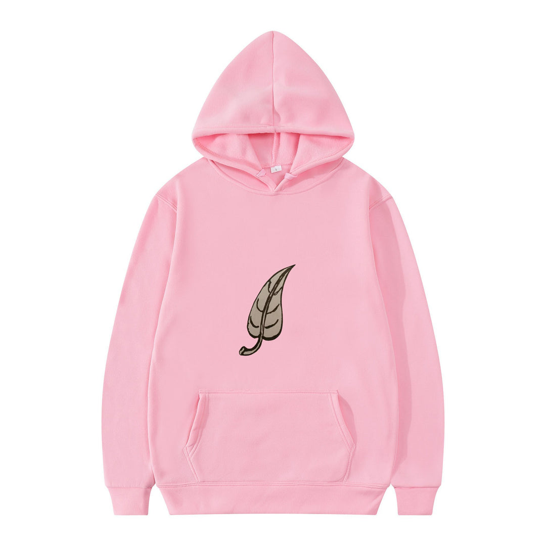 Dame hoodie med original bladmønster Skovae