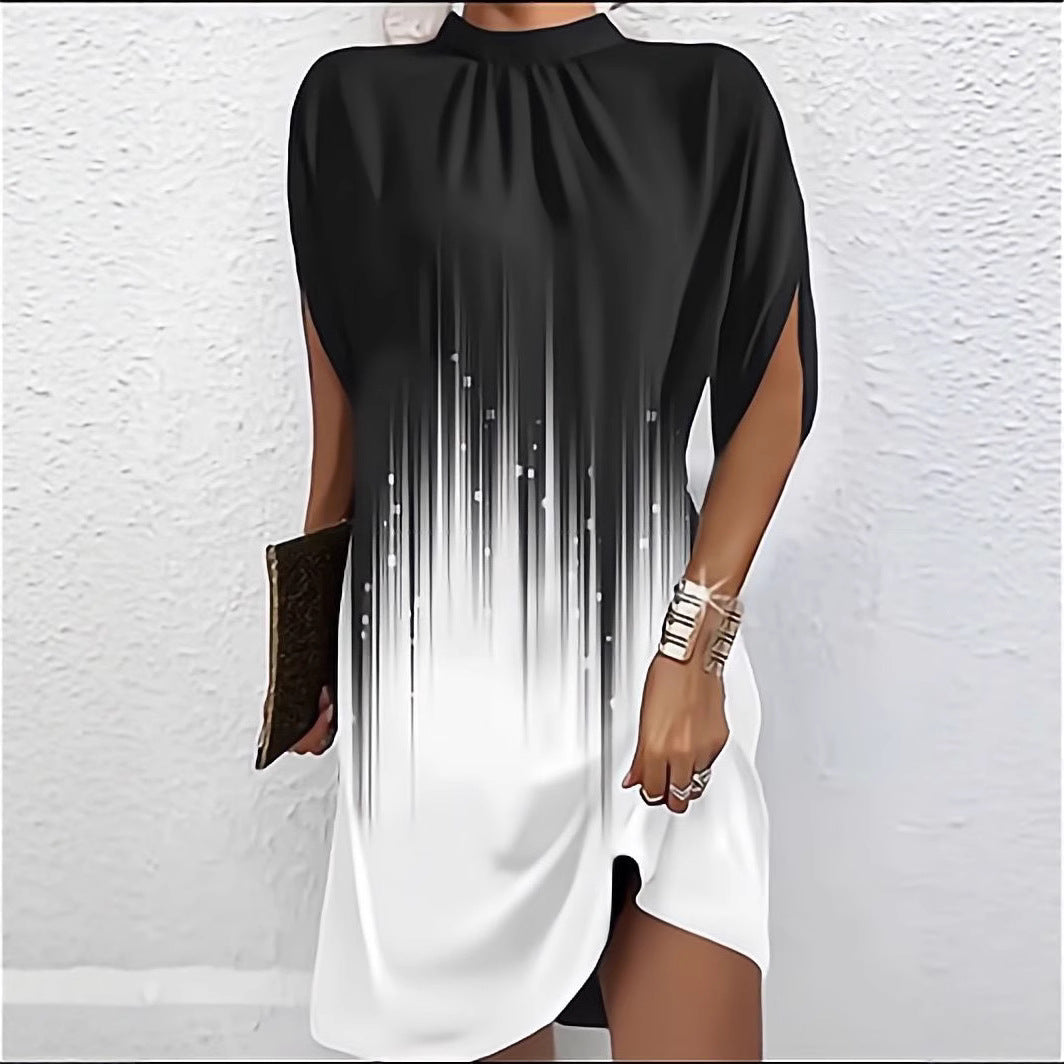 Damer Chic asymmetrisk Shiftkjole Stilla