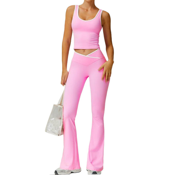 Dame Sporty leggings med moderigtigt top og innovativt snit Skovae