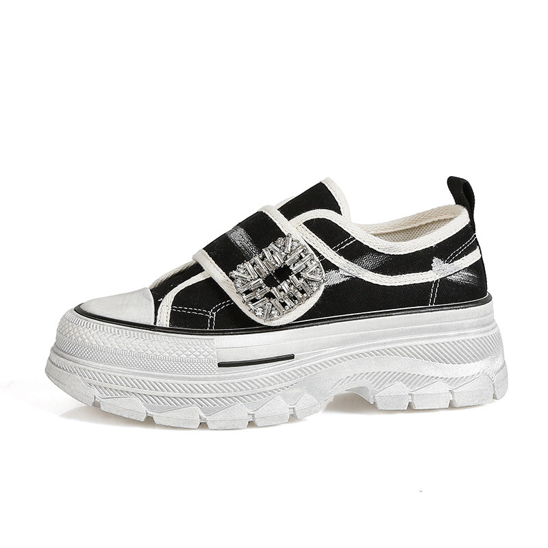 Dame Sneakers med trendy design og glitrende detalje Stilla