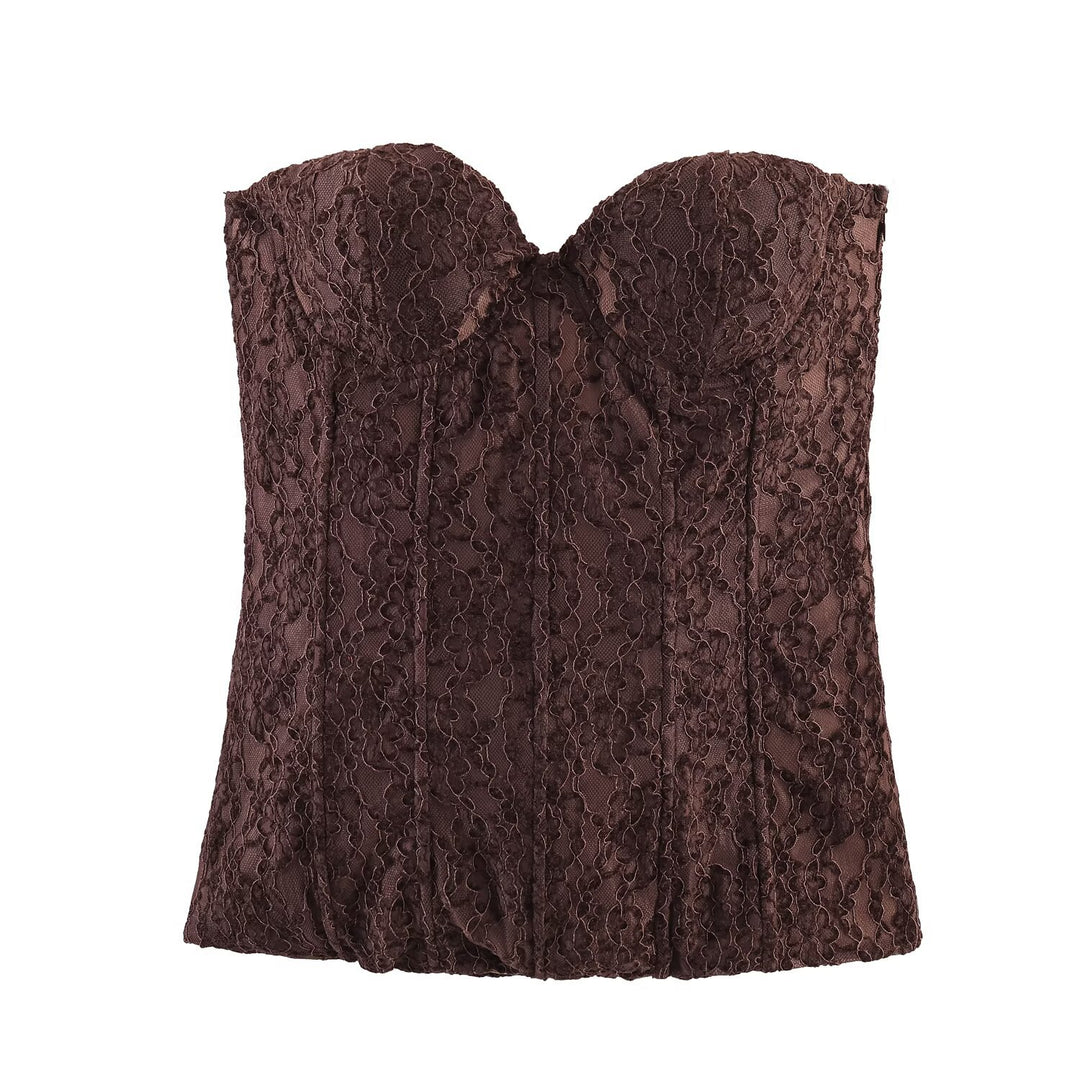 Dame spids-bustier med forførende design og elegante detaljer Skovae