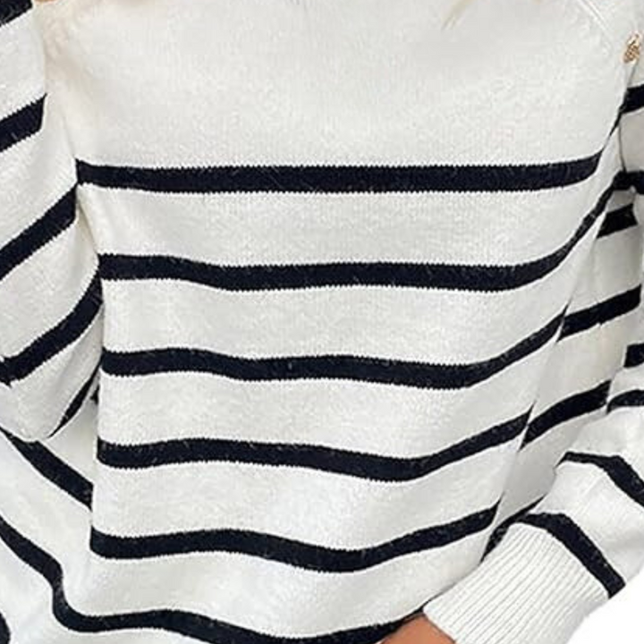 Stilla | Afslappet Stribet Sweater til Kvinder