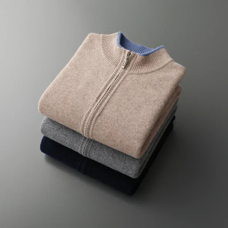 Stilla | Elegant Cashmere Zip Jakke
