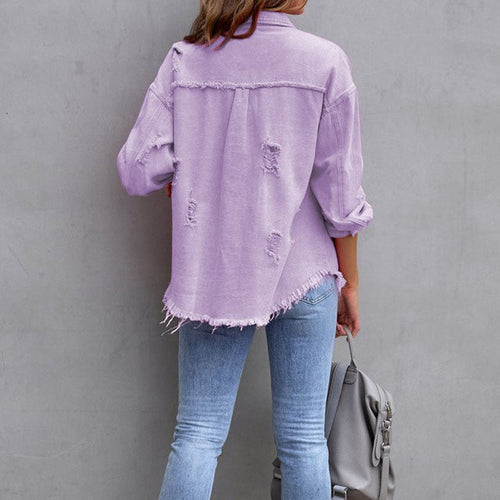 Stilla | Jeansjakke I Brugt Look