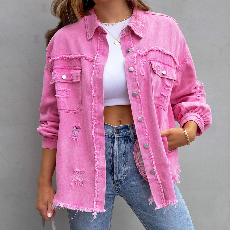 Stilla | Jeansjakke I Brugt Look