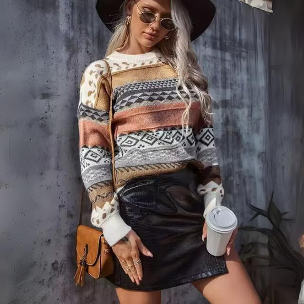 Stilla | Vintage Stribet Pullover
