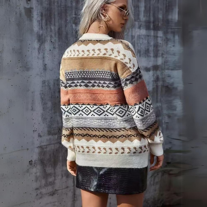 Stilla | Vintage Stribet Pullover